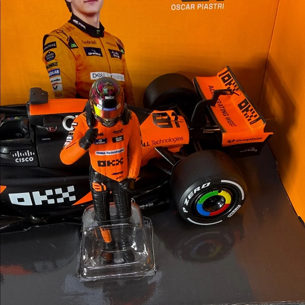 McLaren MCL36 Miami Grand Prix 2024 Toy Car - Orange and Black